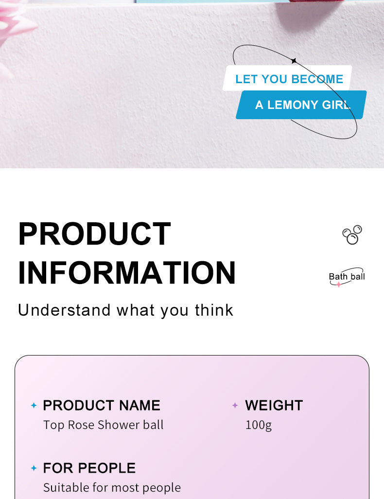 Full English Dried Flower Explosive Bath Salt Ball100gSADOER Clean Fragrance Bath Ball  Wholesale