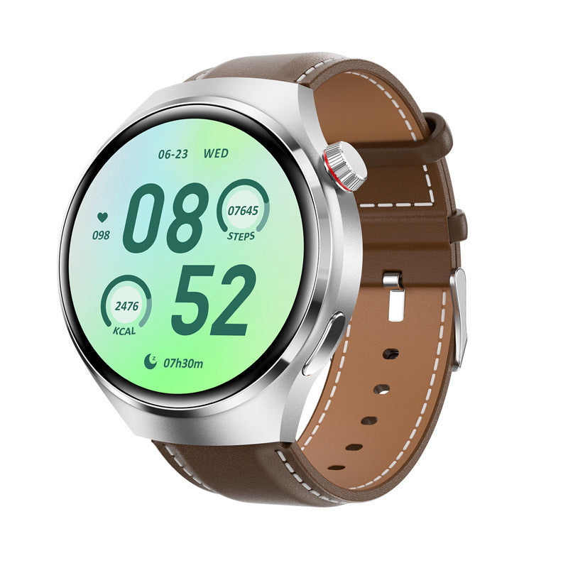 gt4pro Round Screen Smart Watch Bluetooth Call Waterproof Heart Rate Blood Oxygen Monitoring Step Counter Smart Watch