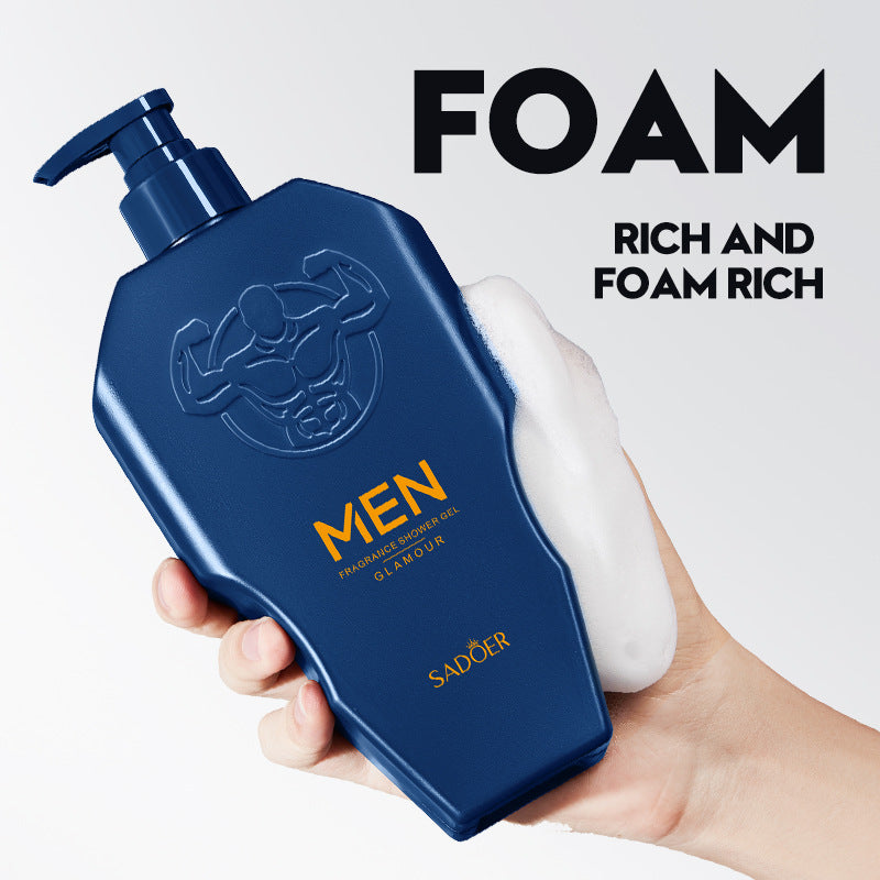 Men's Body Wash SADOER Thick Foam Cleansing Body Fragrance Shower Gel Cross-Border Wholesale
