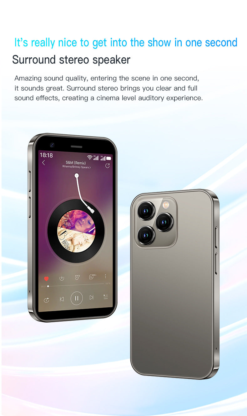 Hot Sale XS15 Mini Mobile Phone2+16G Ultra-small Pocket Android Smartphone Google Phone(Popular)