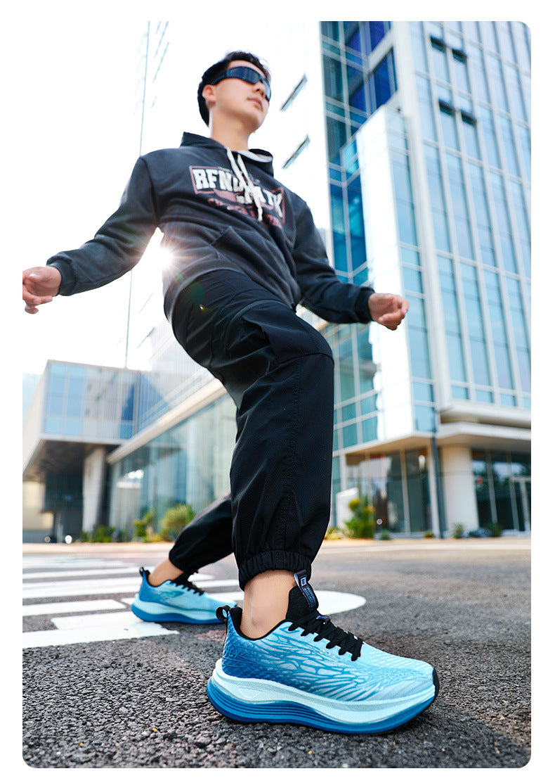 2025Summer New Men's Shoes Trendy Hot-Selling Breathable Sports Casual Comfortable Cushioned Popcorn Couple Versatile Shoes