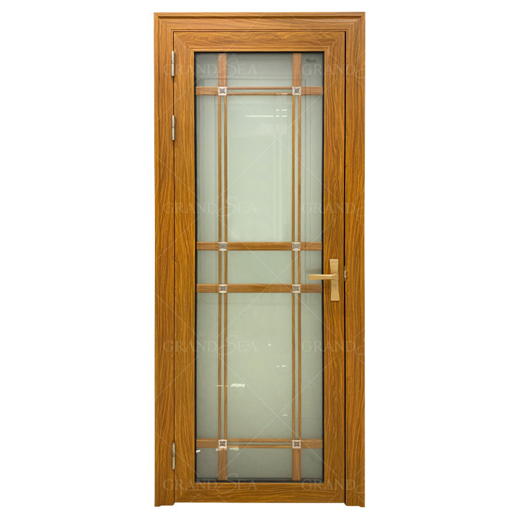 Luxury Design Interior Hotel square Shower Glass Aluminum Door