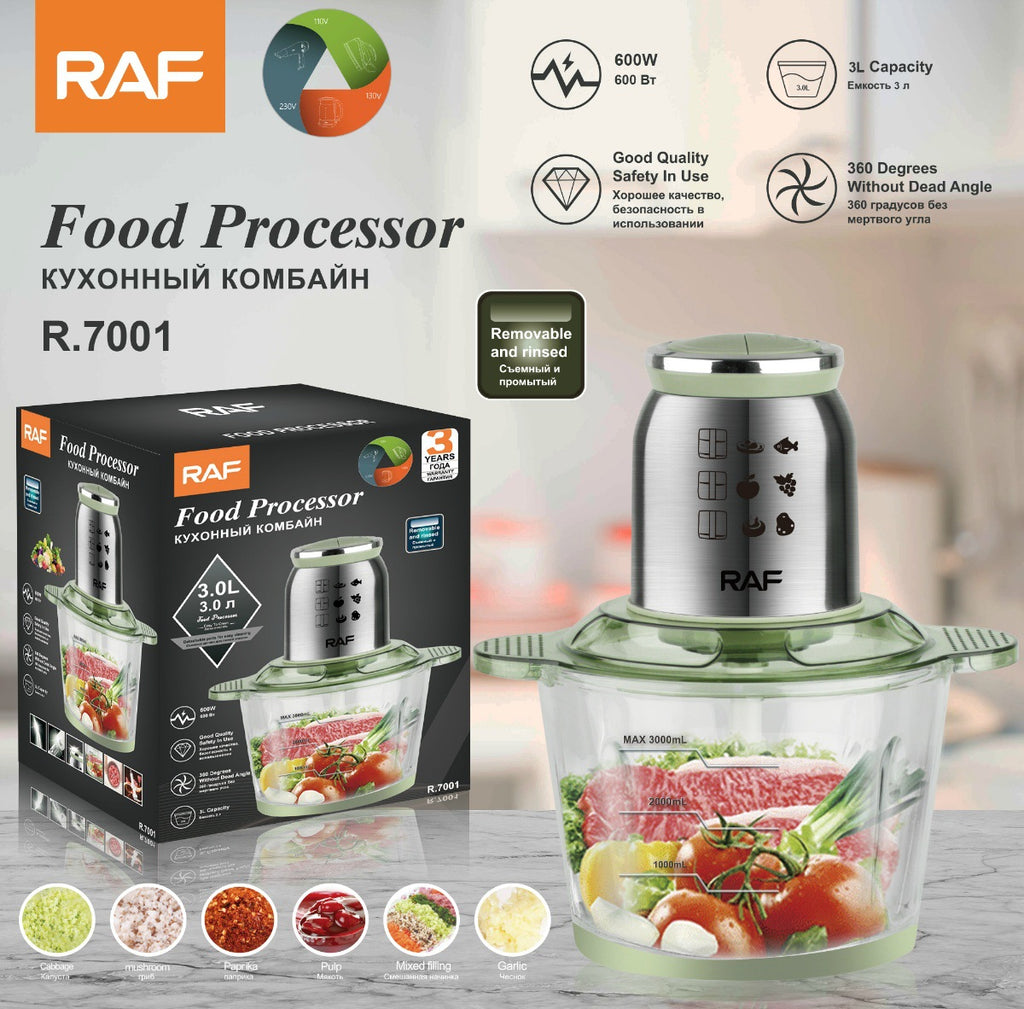 RAF European Standard Meat Grinder Stainless Steel Fully Automatic Electric Meat Mincer Mixer