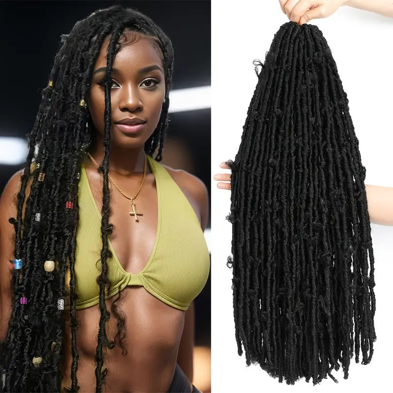 Foreign Trade Dreadlock Crochet Hair Butterfly Locs Crochet Hair Goddess Butterfly Curly Wig