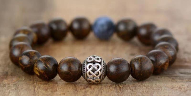 Tiger Eye Elastic Bracelet Adjustable Colorful Beaded Handmade Wrapped Bracelet Volcanic Double Row Woven Bracelet