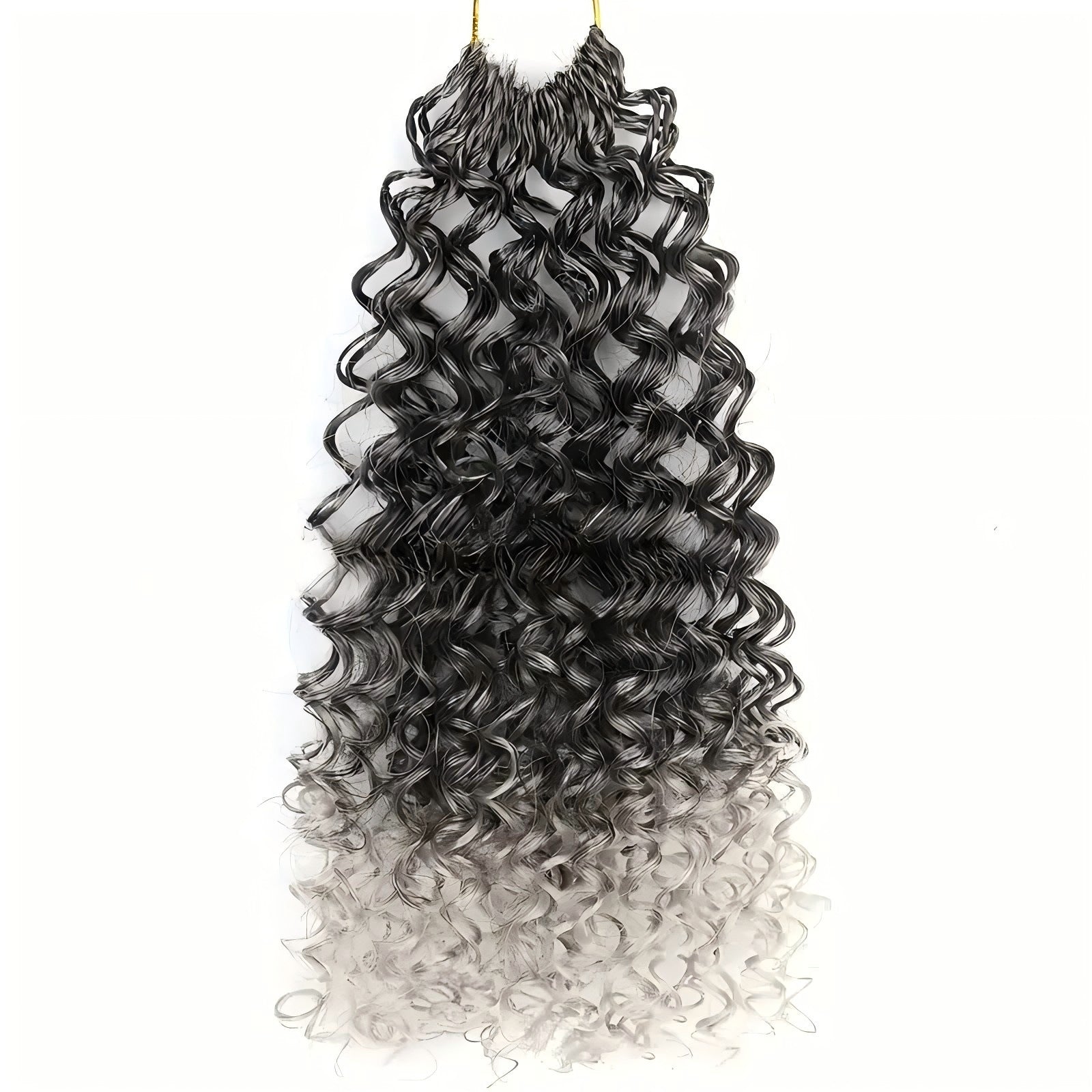 Chemical Fiber Wig MiniGOGOCrochetHair African Two-Strand Small Curl Braids Crochet Celebrity Style Long Curly Hair