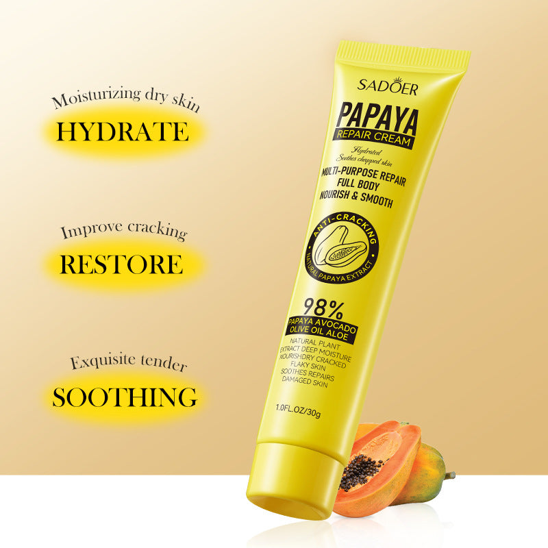Papaya Skin Rejuvenation Cream30g SADOER Anti-chapped Body and Face Cream Wholesale for Cross-border Trade