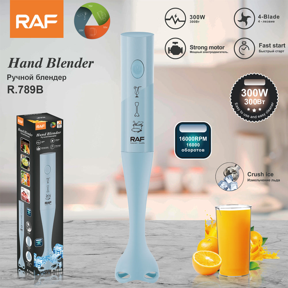 RAF European standard handheld mixer electric whisk  Household multifunctional food processor stick R.789