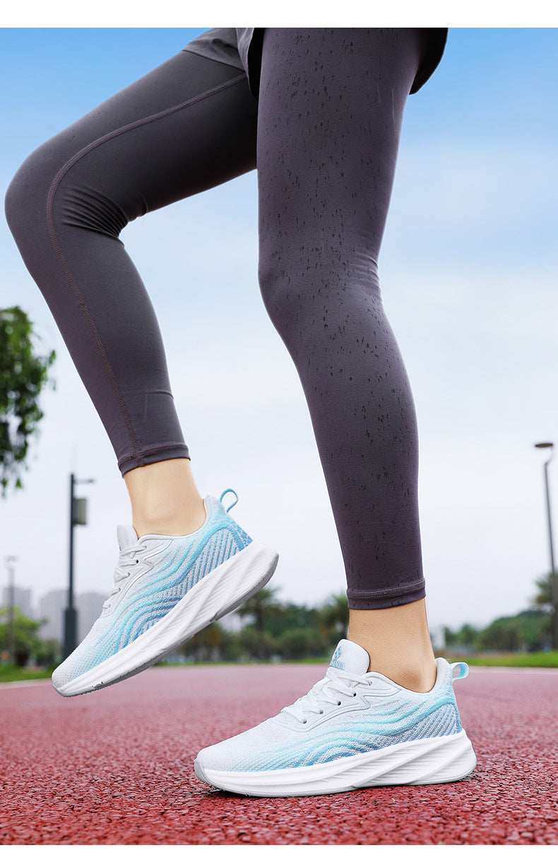 2024Chunxin Professional Running Shoes for Men and Women, Breathable Flyknit Mesh, Lightweight, Non-Slip, Student Physical Test Training Sports Shoes