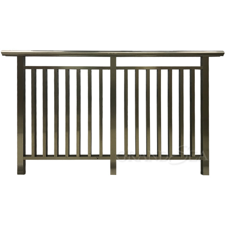 Powder Coated 2.0mm Thickness Aluminum Stair Railing
