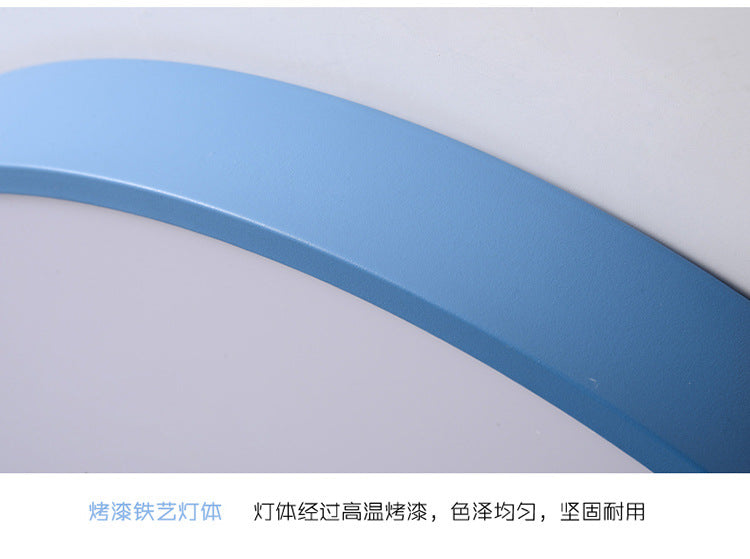 Macaron Solid Wood Ceiling Light led Bedroom Lamp Round Nordic Iron Art Room Lamp Creative Living Room Lamp for Home Use