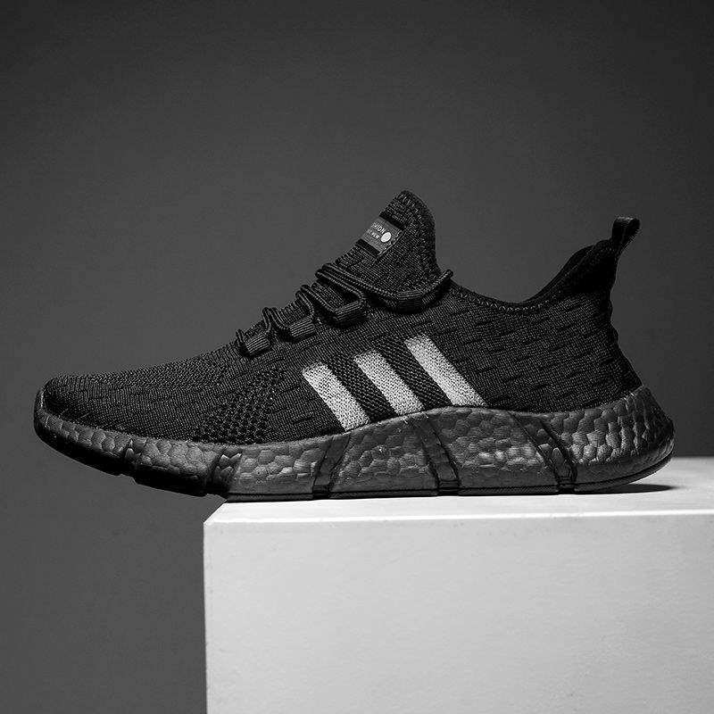 Spring New Anti-Odor Ultra Soft Real Popcorn Cushioning Breathable Shock-Absorbing Casual Running Sports Trendy Shoes for Men