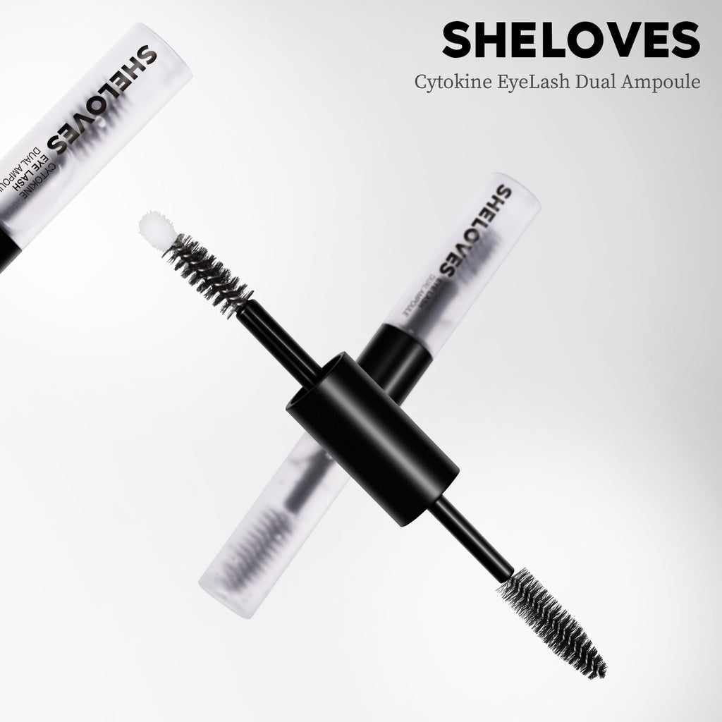 Exclusive Supply Double-ended Ampoule Peptide Eyelash Moisturizing Essence Curling Eyelashes Thick and Long Mascara