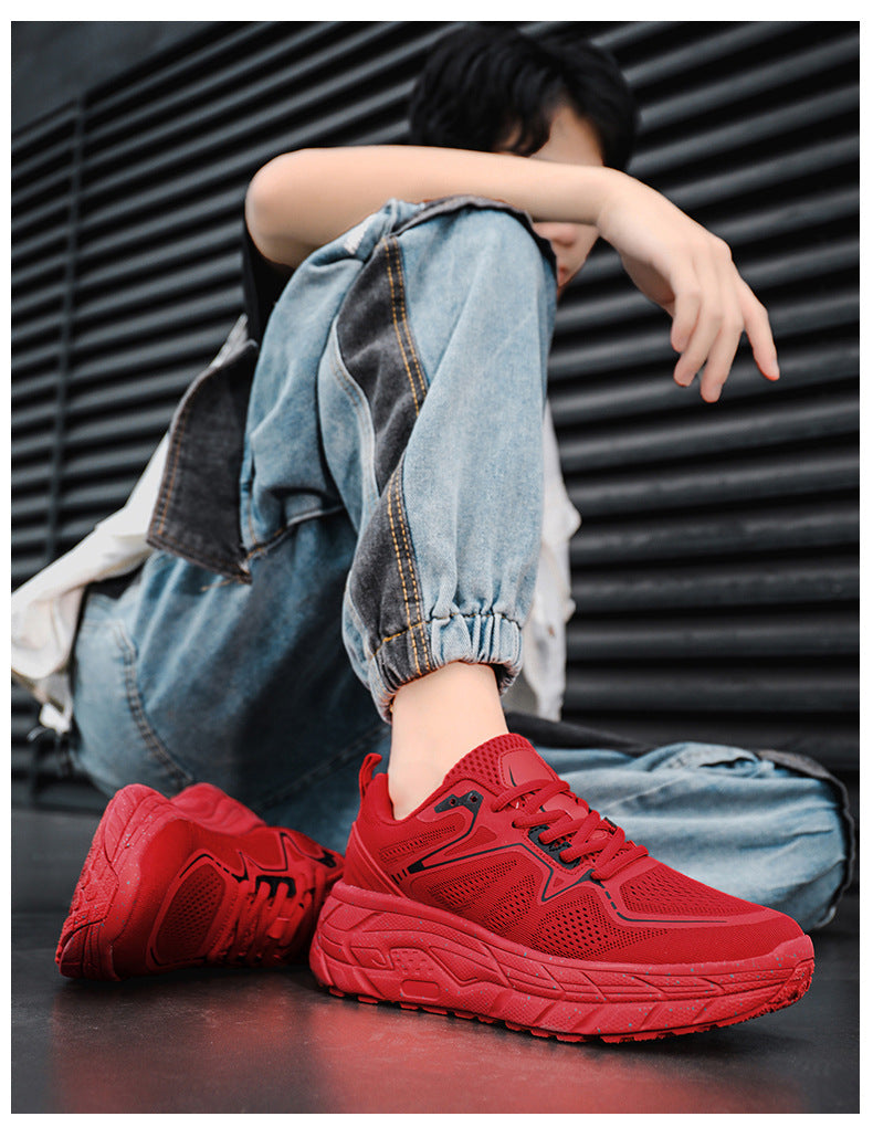 Dropshipping Couple Casual Sports Shoes Student Running Shoes Marathon Running Shoes Jacquard Foreign Trade Live Streaming Men's Shoes