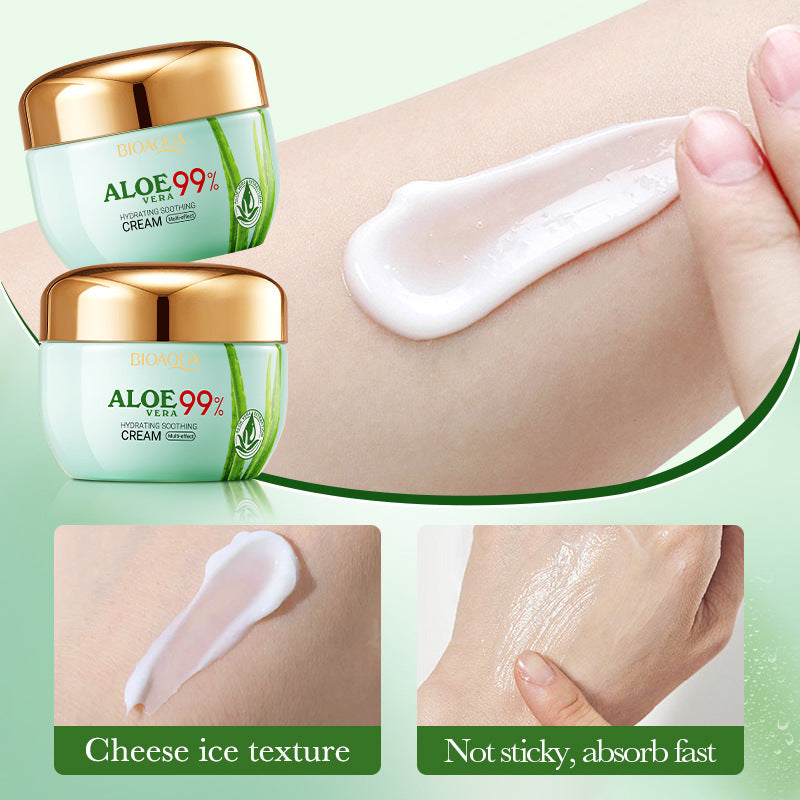 Aloe Vera Face Cream50g BIOAOUA Hydrating, soothing, and nourishing skin moisturizing cream for  foreign trade wholesale