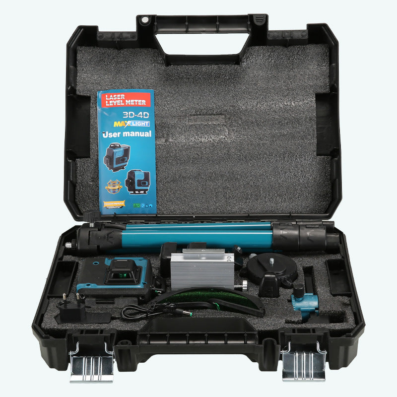 Wholesale16Green Line Laser Level Wall Level Floor Level Infrared Laser Blue High Precision Strong Light Level