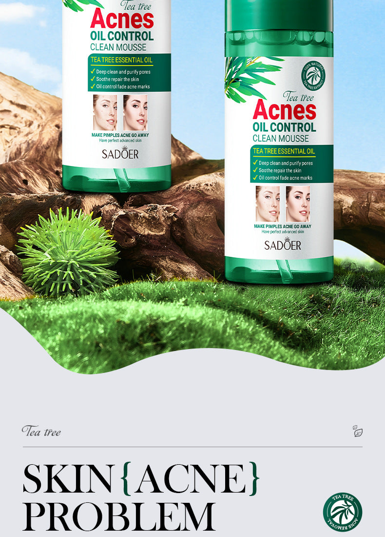 Full English Tea Tree Mousse Facial Cleanser150gSADOER Clean Bubble Dense Facial Cleanser  Wholesale