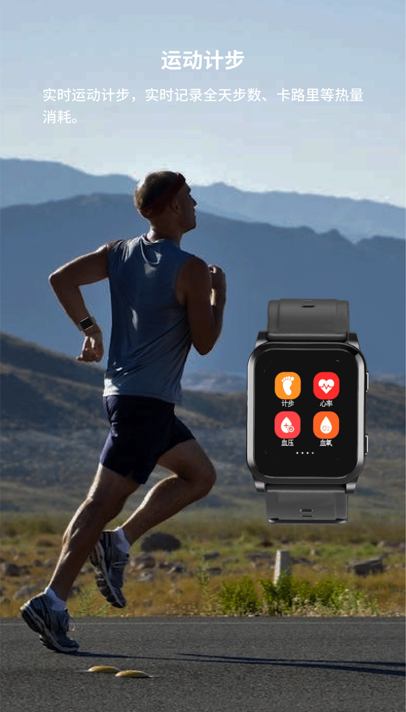 Medical Grade Blood Pressure Smart Watch for Elderly4G Card Insert Air Pump Blood Pressure Measurement Positioning Elderly Care Smart Watch