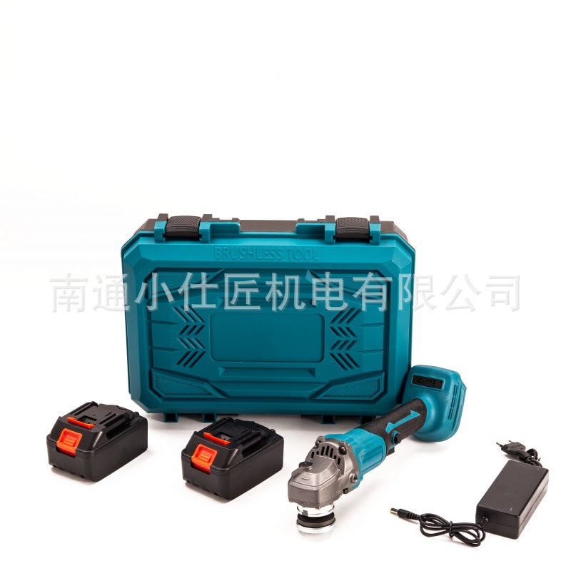 Cross-Border Dropshipping Lithium Battery Rechargeable Angle Grinder Small Cutting Grinding Household Multifunctional Angle Grinder Handheld