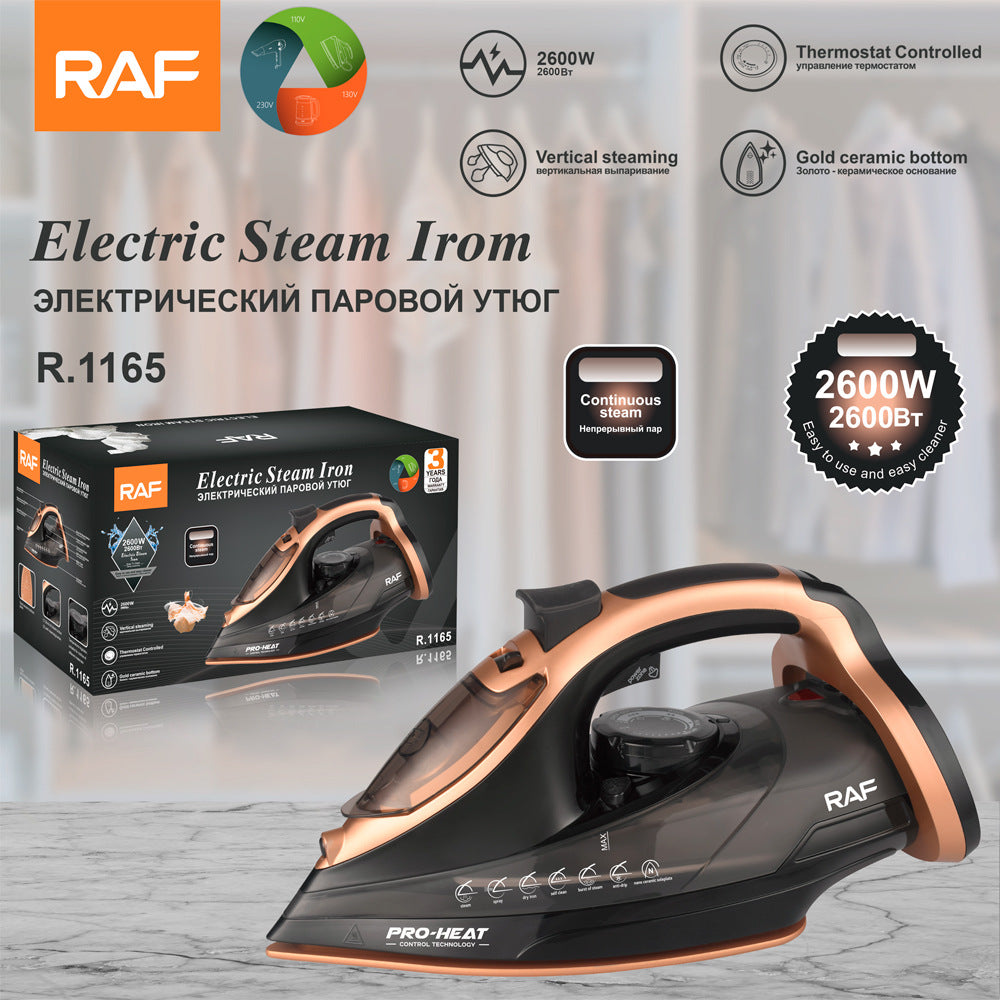 RAF European Standard Electric Iron Steam Household Iron Spray Electric Iron Handheld Clothes Electric Iron R.1165