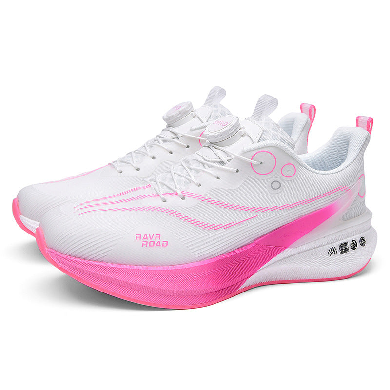 Red Rabbit8PRO Full-length Carbon Plate Men's and Women's Youth Racing Breathable Mesh Running Shoes Rotating Buckle Shock-absorbing Sports Shoes