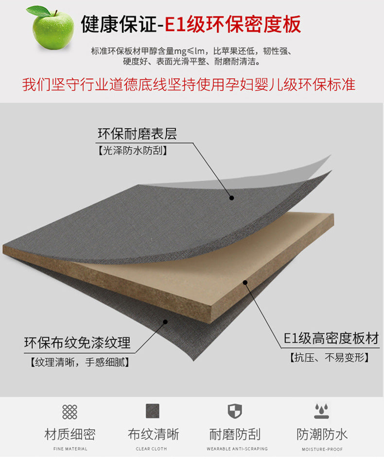 Fabric Bed1.5Small Apartment Master Bedroom Soft Pack Technology Fabric Modern Double Bed White Simple Solid Wood Storage Bed