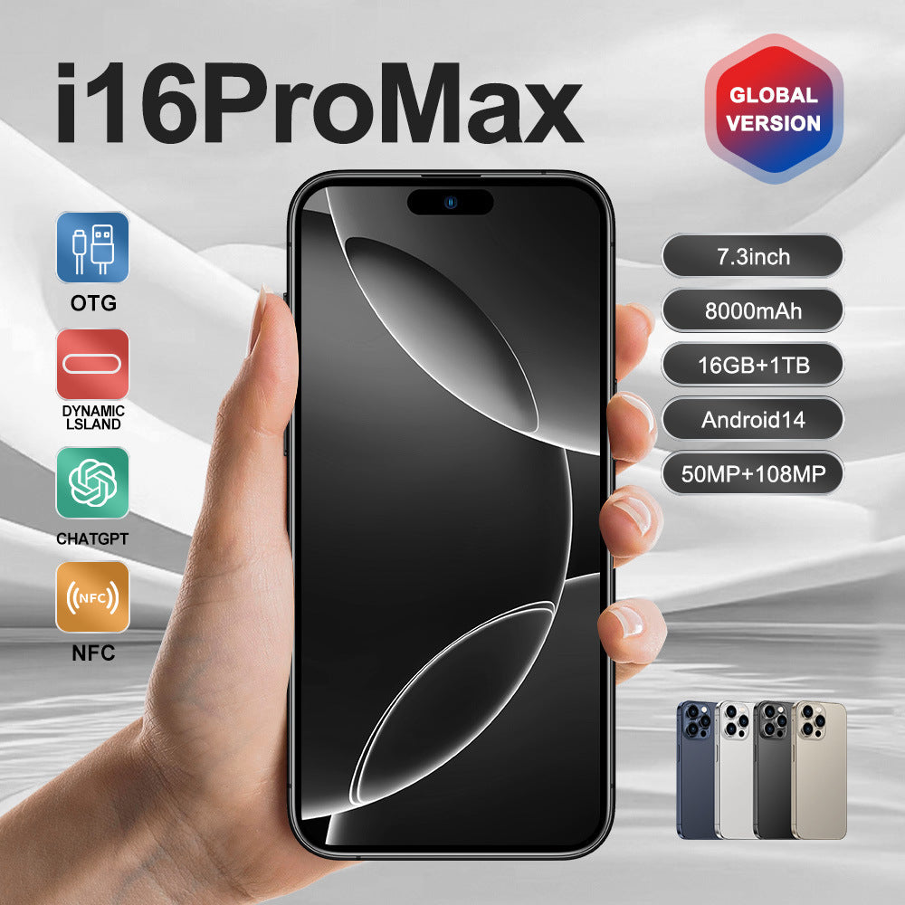 i16 ProMax Android Smartphone16+1T Shopee E-commerce(Popular)