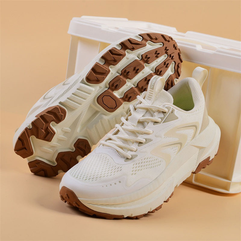 Men's Shoes New2025Mesh Breathable Running Shoes Anti-Slip Shock Absorption Lightweight Soft Sole Sports Shoes Manufacturer Wholesale