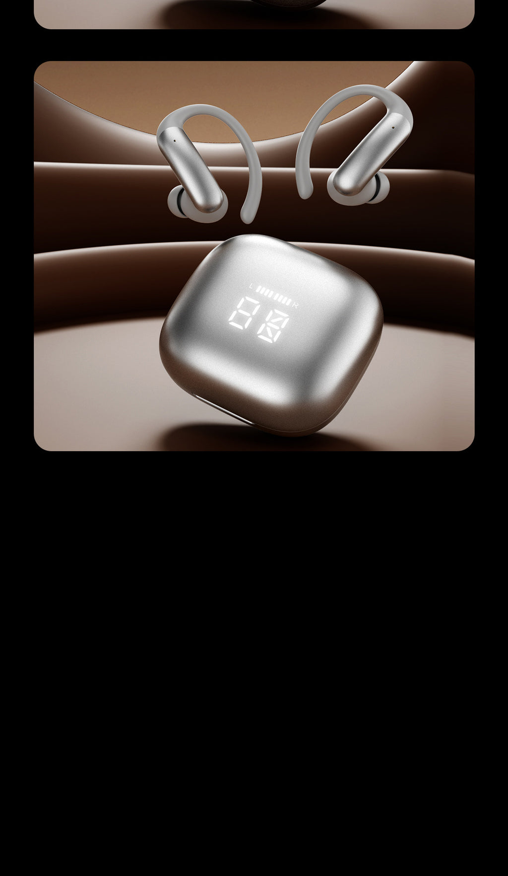 2025New M145Bluetooth ear-hook headphones with digital display OWS In-ear ultra-long battery life earphones private model