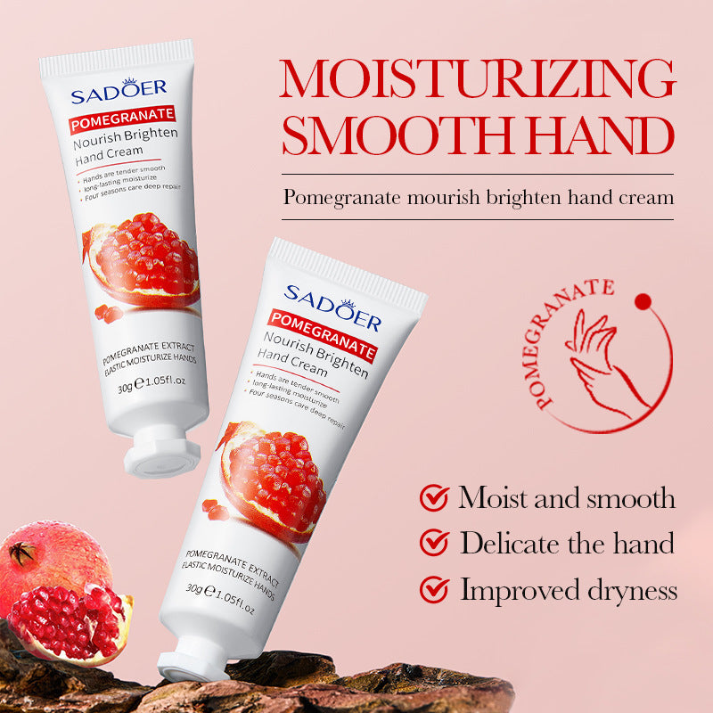 Red Pomegranate Hand Cream30g SADOER Moisturizing, moisturizing and refreshing hand cream cross-border foreign trade wholesale