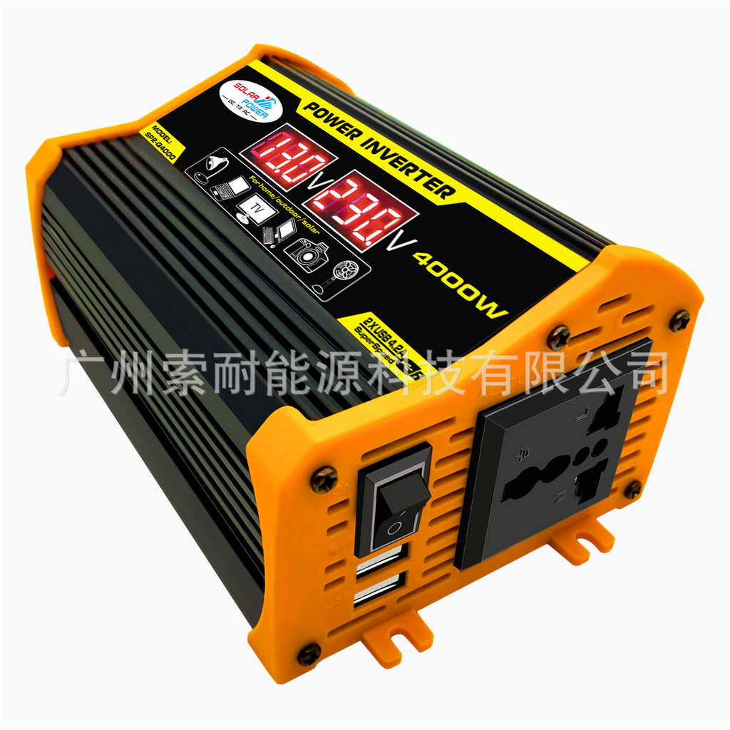 Vehicle Inverter12V Turn110V 220V 300W Voltage Display Outlet power inverter