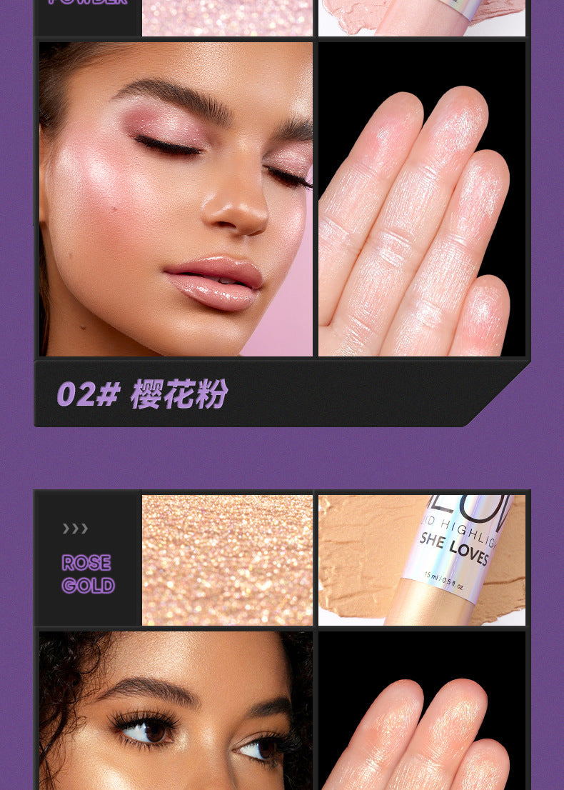 SHELOVES Highlight Liquid Contour Shadow Nose Shadow Diamond Brightening Liquid Face Body Highlight
