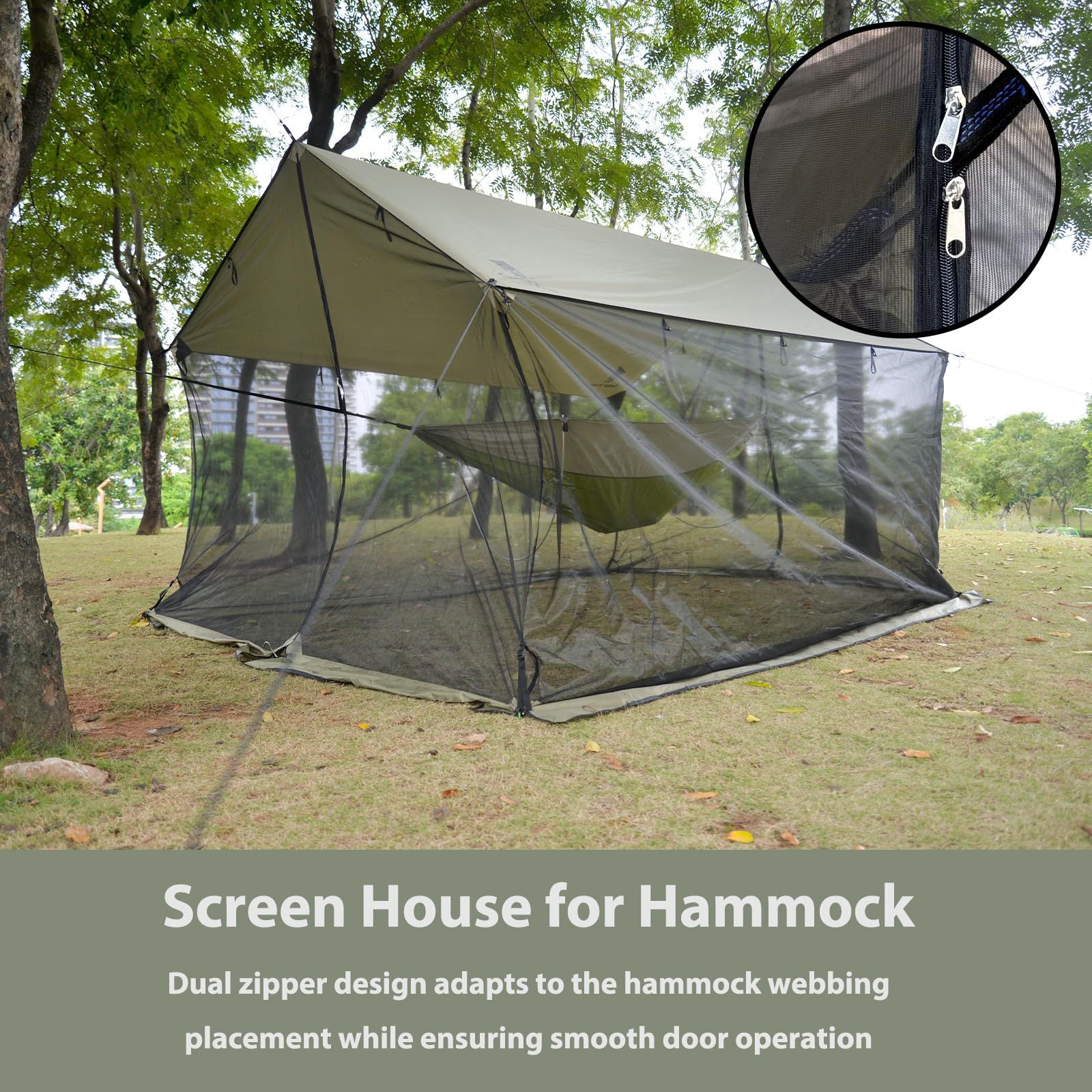 New Canopy Tent Outdoor Camping Picnic Sunshade Rainproof Mosquito-proof Camping Canopy Large Space