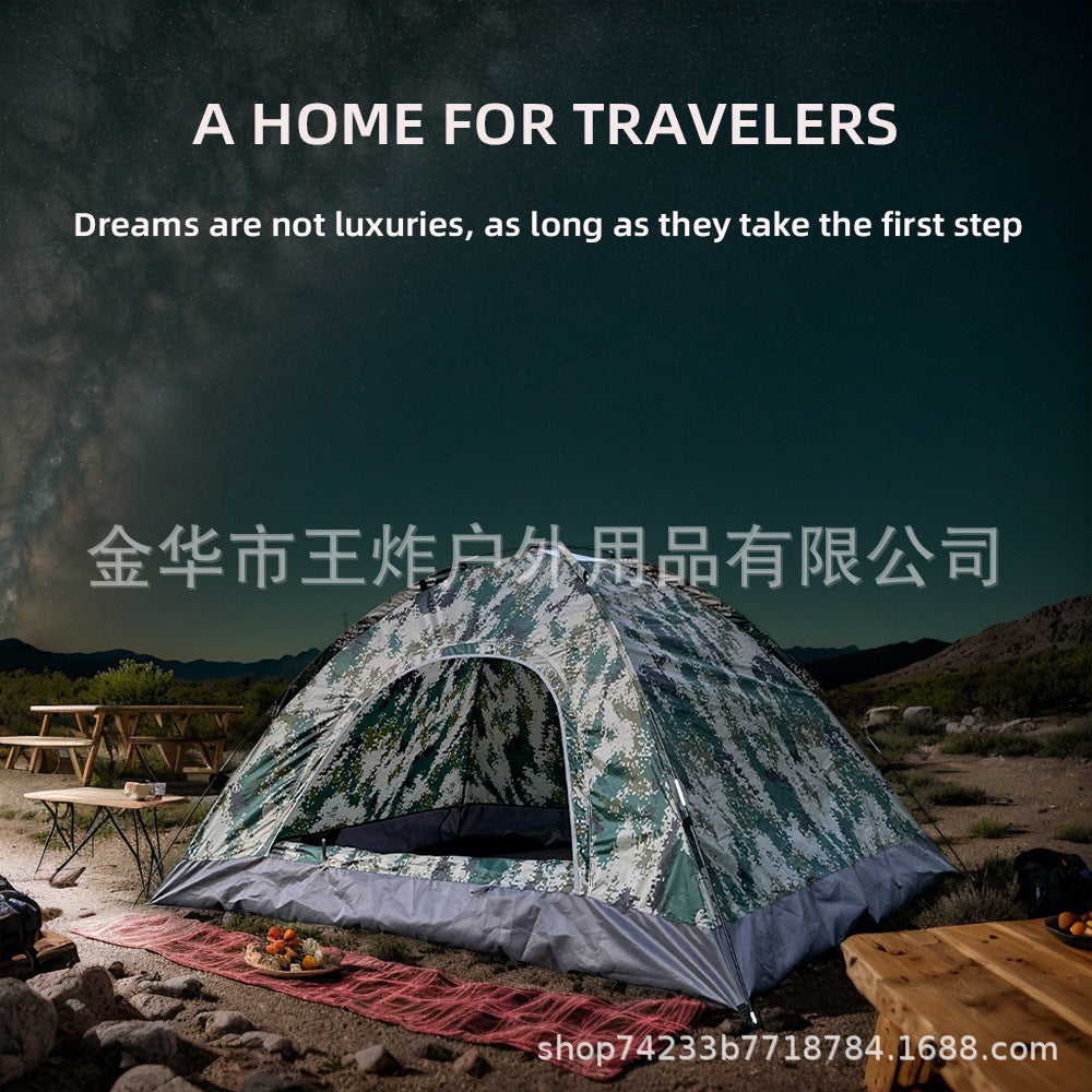Camouflage Tent Outdoor Camping Training Camping Setup Tent2People Tent Leisure Equipment Export