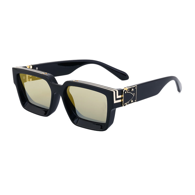 0k Billionaire Style Sunglasses Men Fashion Internet Celebrity Sunglasses Women High-end Glasses Square Frame Sunglasses