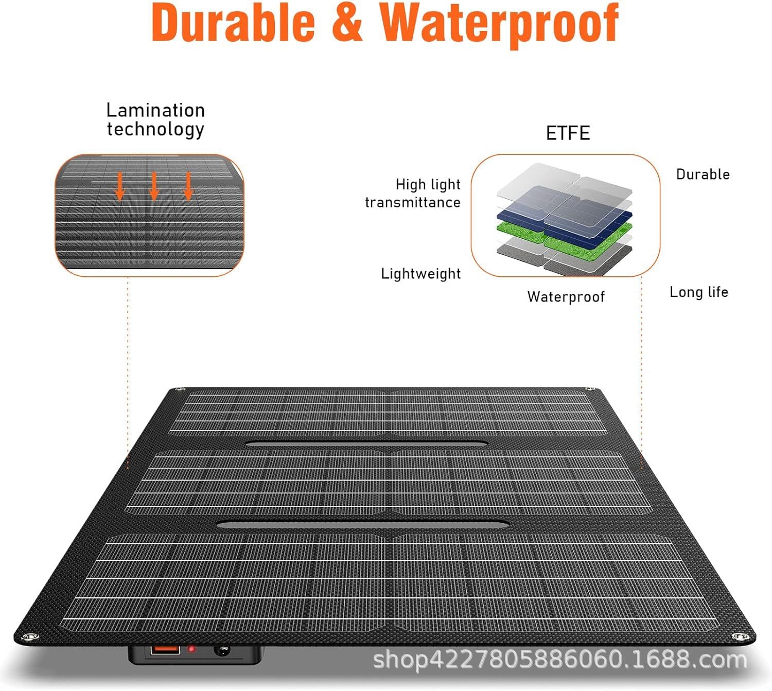 Exclusive Supply30W Outdoor Solar Folding Panel High Efficiency Charger Monocrystalline Silicon Solar Cell