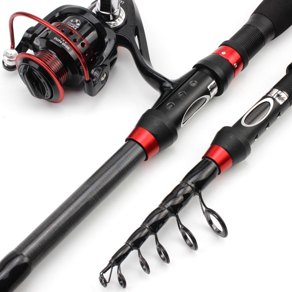 Ultra-short Portable European Carp Fishing Set Fishing Gear Combination European and American Popular Fishing Rod Can Be Used FBA