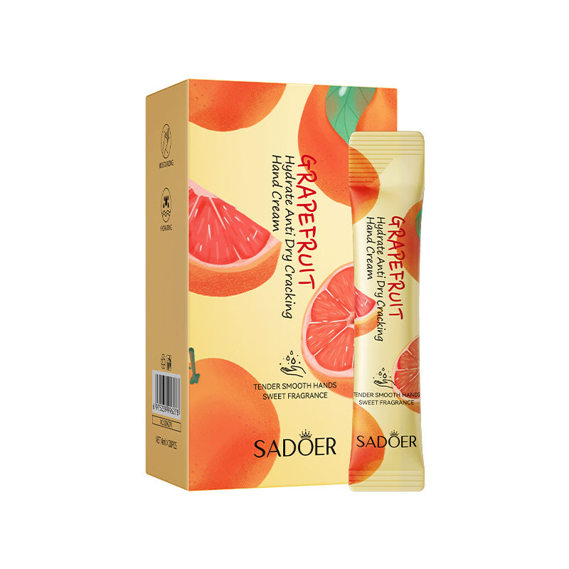 Pure English Hand Cream Box SADOER Avocado Peach Grapefruit Hydrating Hand Cream  Wholesale