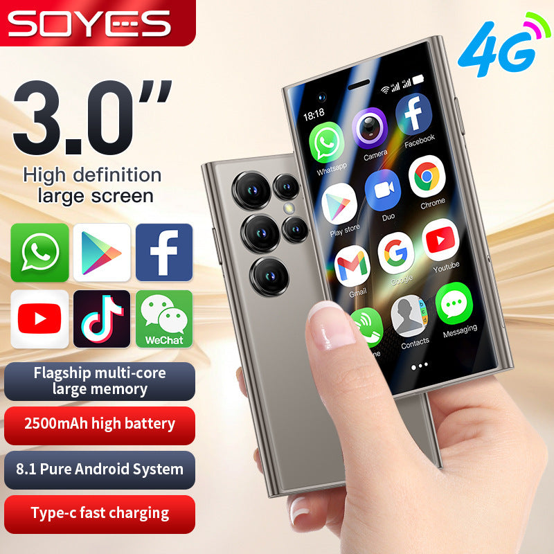 S24promax Mini Smartphone Full Network Compatible4G Ultra-small Pocket Android Quad-core