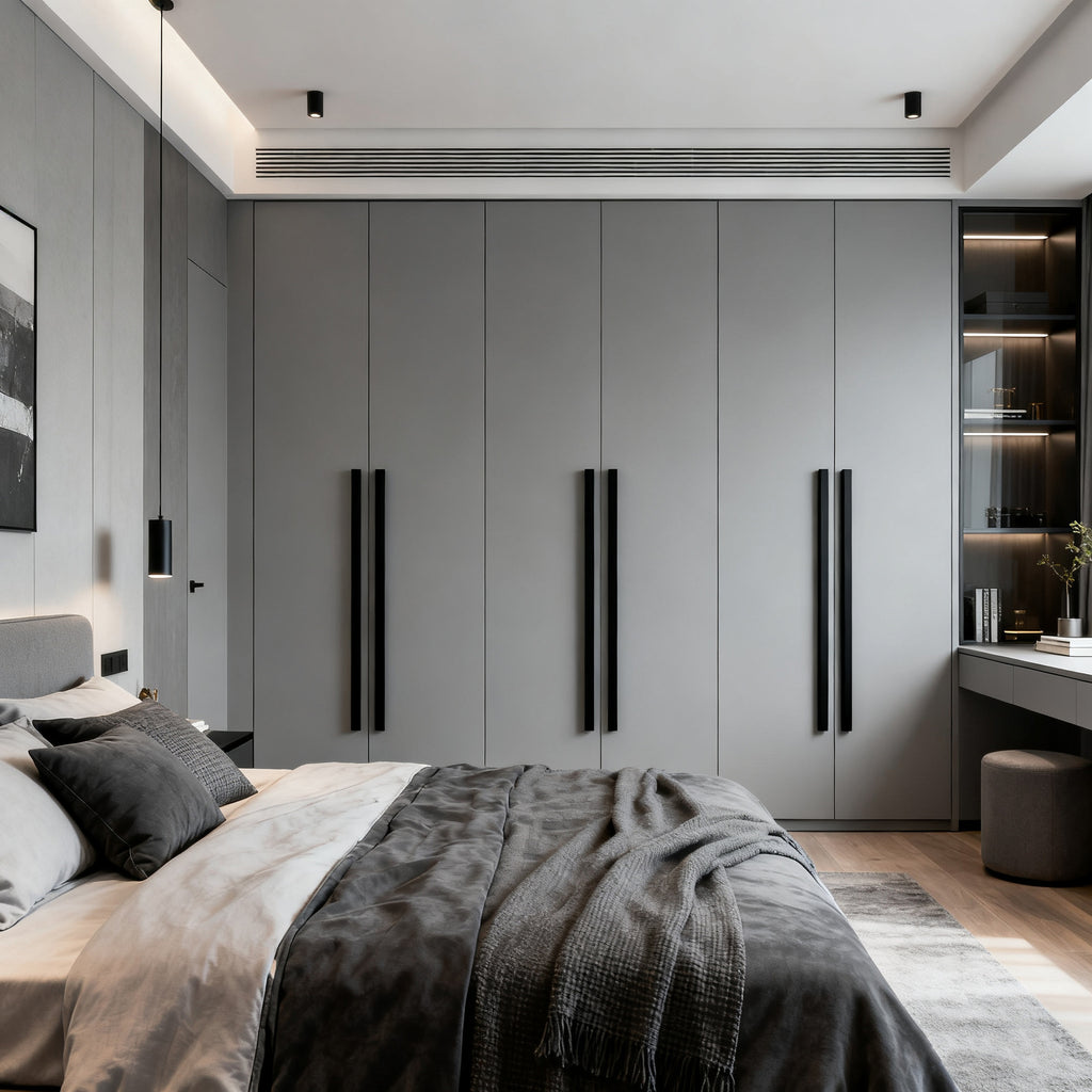 Whole House Custom Honeycomb Aluminum Alloy Wardrobe Integrated Modern Simple Large Capacity Closet Cloakroom Overall Design