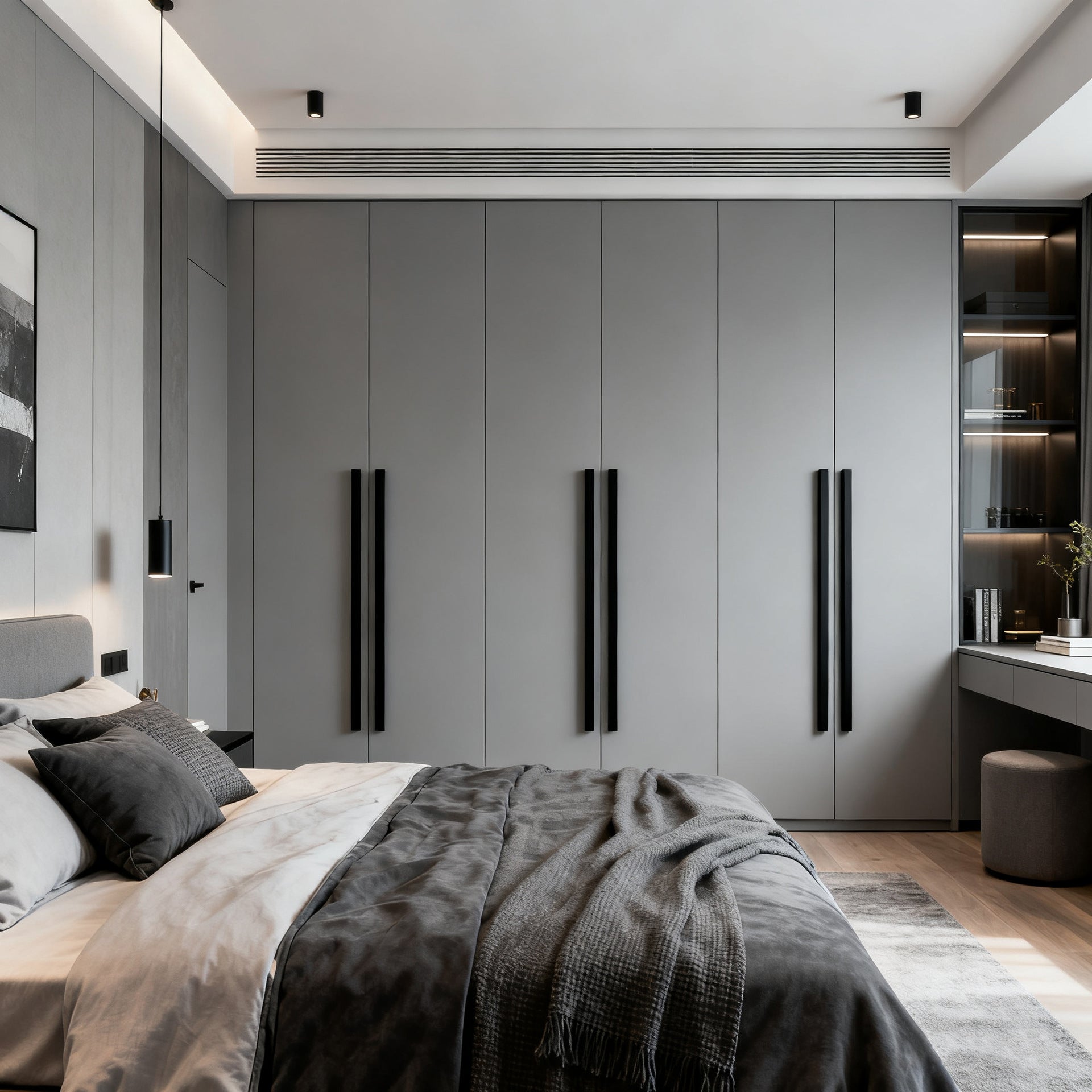 Whole House Custom Honeycomb Aluminum Alloy Wardrobe Integrated Modern Simple Large Capacity Closet Cloakroom Overall Design