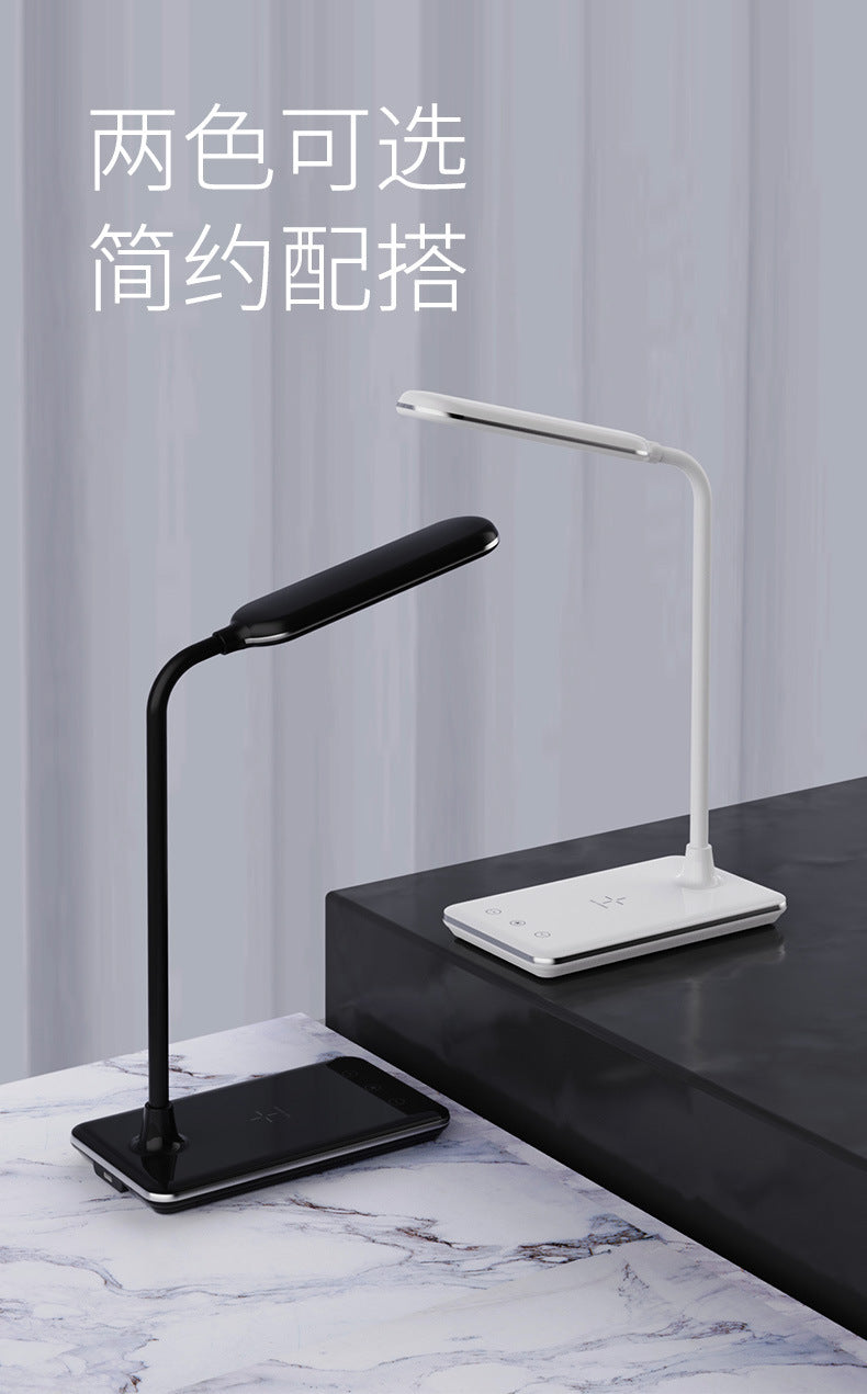Wireless Charging Eye Protection Desk Lamp Folding Anti-Blue Light Touch Dimming LED Reading dormitory reading lamp student study