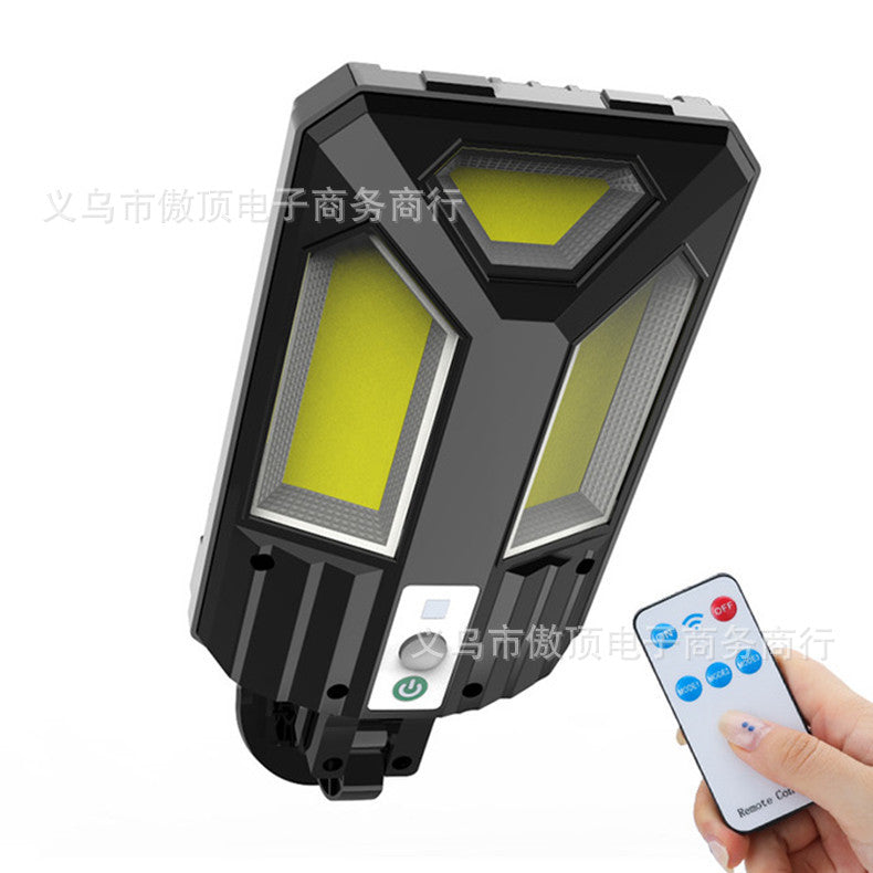 New Solar Light Outdoor Street Light Waterproof Garden Light LED Wall Light with Remote Control Garage Light COB