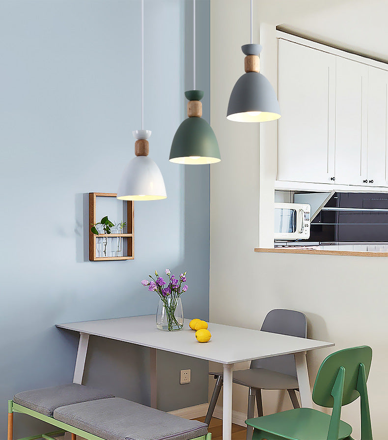 Nordic Restaurant Pendant Light Three-Head Bar Dining Room Table Lamp Creative Personality Bedroom Lamp Modern Minimalist Lighting Fixture