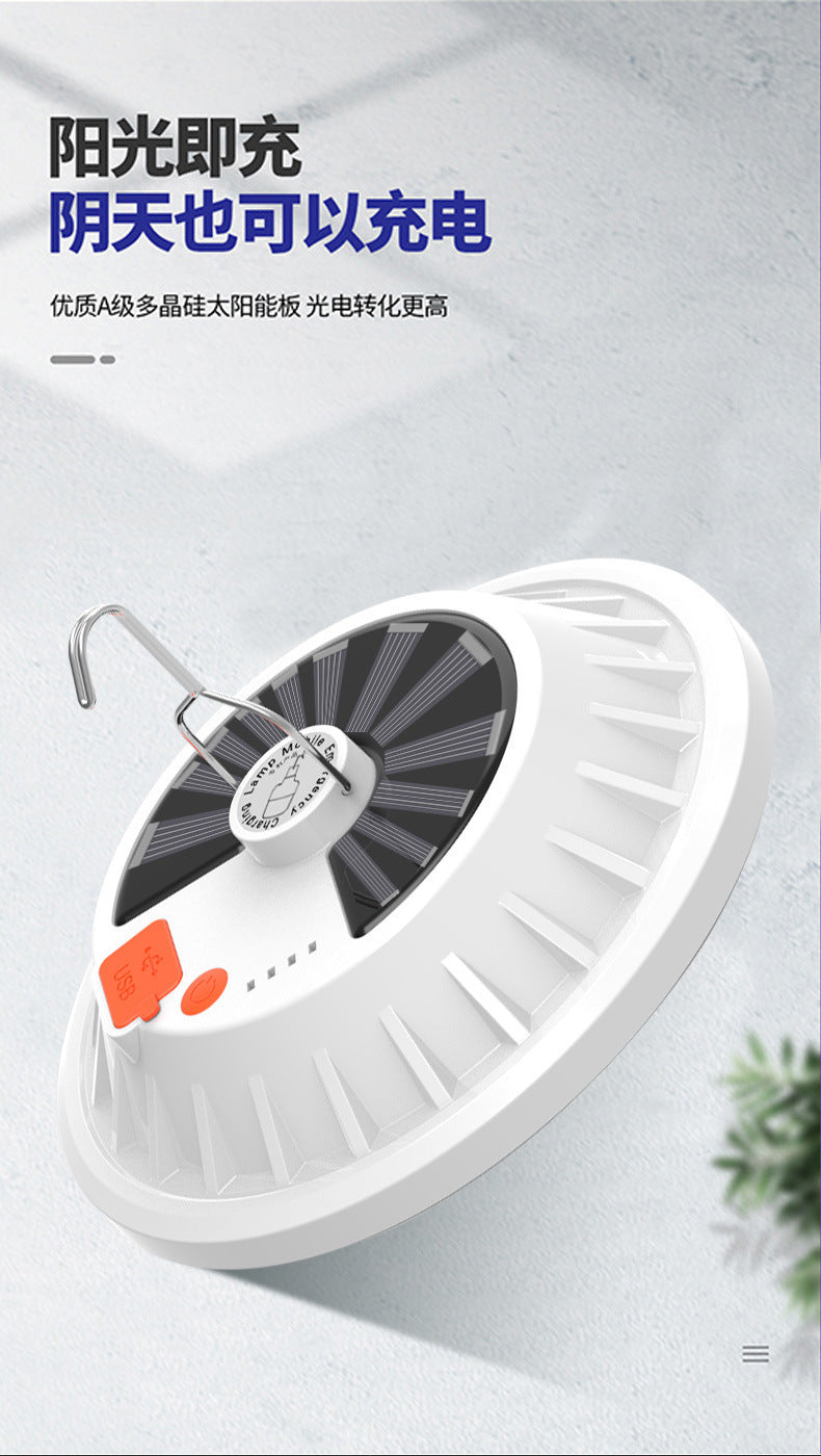 Special Ultra-Bright New Solar UFO Tent Light Outdoor Camping Light Night Market Stall Light Emergency Light