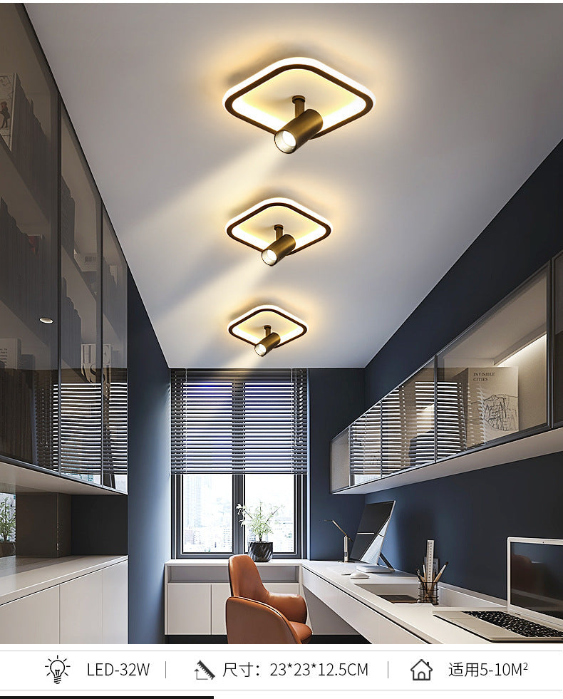 Aisle Light with Spotlight Corridor Light Entryway Staircase Cloakroom Balcony Light Luxury Internet Celebrity Ceiling Light led