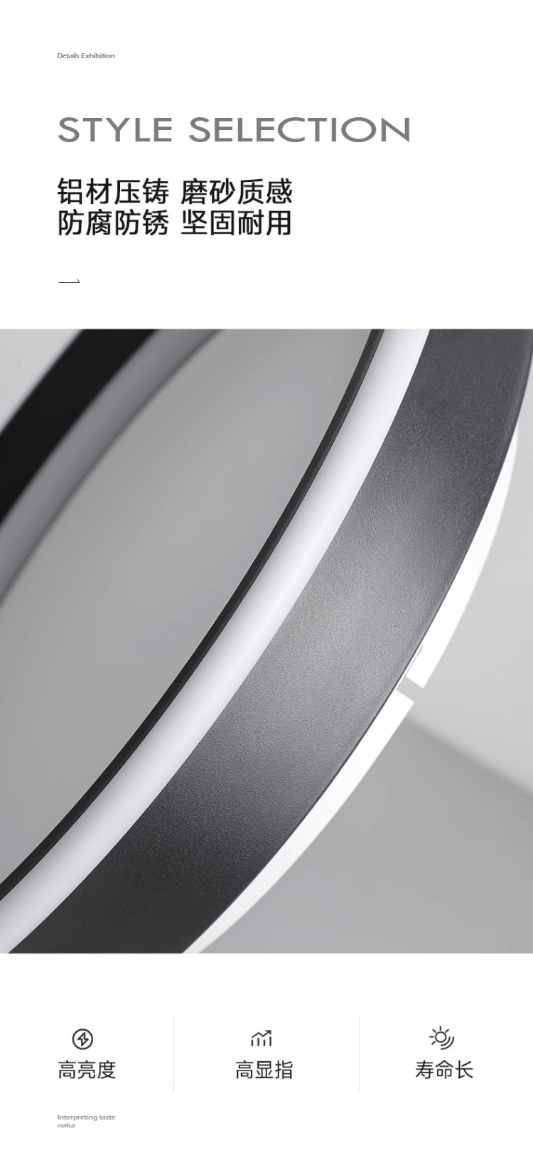 Full Spectrum Living Room Lamp Main Light Minimalist led Ceiling lamp, simple modern style, suitable for living room, dining room, study room lighting fixture