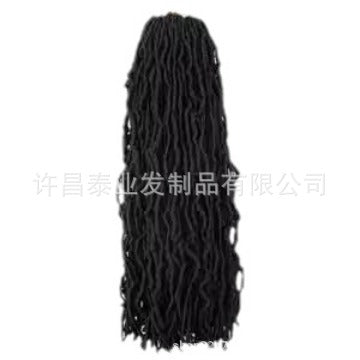 African Wig Synthetic Braids Earthworm Curly Braids African Dreadlocks NU Locs Crochet Dreadlocks Soft Locs