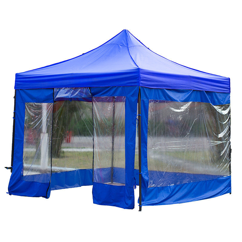 Street Vendor Square Tent Windproof Cover Outdoor Four-Corner Sunshade Rainproof Warm Windproof Transparent Cover Wholesale