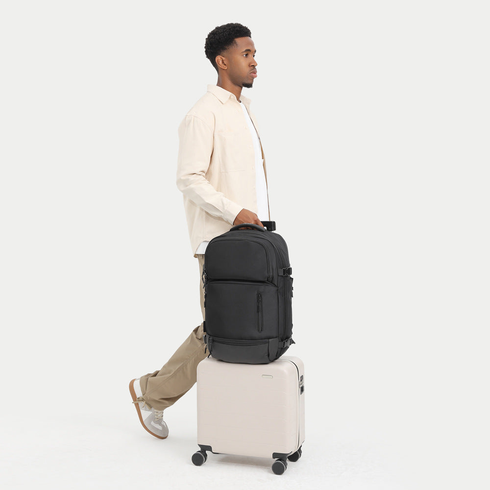 OZUKO Men's Backpack1715-inch Laptop Bag Business Travel Large Capacity Waterproof Commuting Sports Backpack